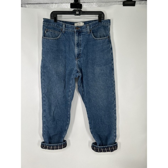 L.L. Bean Other - LL Bean Double L Jeans Mens 36x30 Medium Wash Denim Natural Fit Flannel Lined